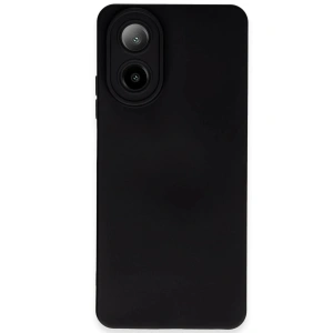 Newface Oppo A38 Kılıf Nano içi Kadife Silikon - Siyah