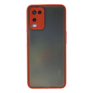 Newface Oppo A54 4G Kılıf Montreal Silikon Kapak - Kırmızı