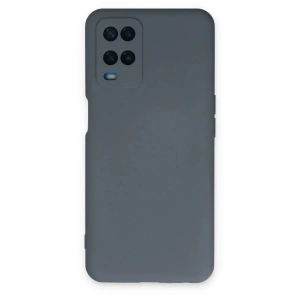 Newface Oppo A54 4G Kılıf Nano içi Kadife Silikon - Gri