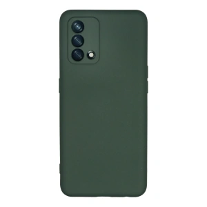 Newface Oppo A74 4G Kılıf Nano içi Kadife Silikon - Koyu Yeşil