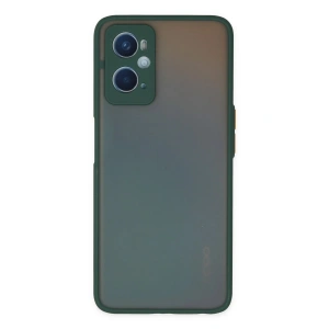Newface Oppo A96 Kılıf Montreal Silikon Kapak - Yeşil