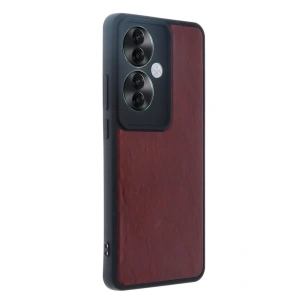 Newface Oppo Reno 11F Kılıf Aras Deri Kapak - Bordo