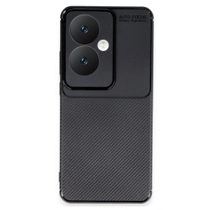 Newface Oppo Reno 11F Kılıf Auto Focus Karbon Kapak - Siyah