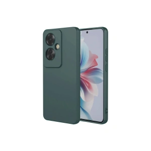Newface Oppo Reno 11F Kılıf First Silikon - Koyu Yeşil