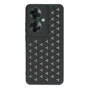 Newface Oppo Reno 11F Kılıf Petek Silikon Kapak - Siyah