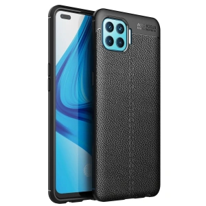 Newface Oppo Reno 4 Lite Kılıf Auto Focus Kapak - Siyah