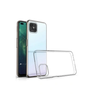 Newface Oppo Reno 4 Lite Kılıf Deluxe 2mm Şeffaf Silikon