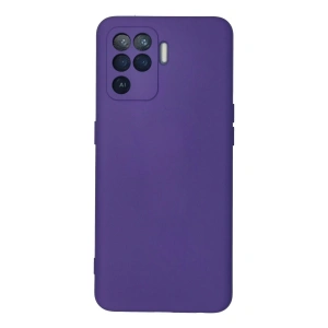 Newface Oppo Reno 5 Lite Kılıf Nano içi Kadife Silikon - Mor
