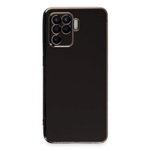 Newface Oppo Reno 5 Lite Kılıf Volet Silikon - Siyah