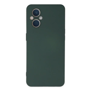 Newface Oppo Reno 7 Lite Kılıf Nano içi Kadife Silikon - Koyu Yeşil