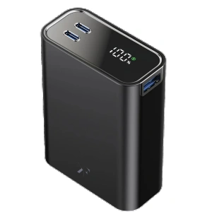 Newface PW501 20.000 mAh Dijital Göstergeli 2 Adet 45W Type-C ve 22.5W USB Çıkışlı Şarj PD Hızlı Şarj Magsafe Powerbank - Siyah