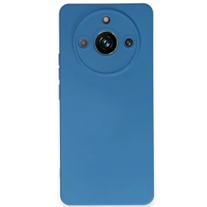 Newface Realme 11 Pro Kılıf Nano içi Kadife Silikon - Mavi