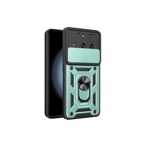 Newface Realme 11 Pro Kılıf Pars Lens Yüzüklü Silikon - Yeşil