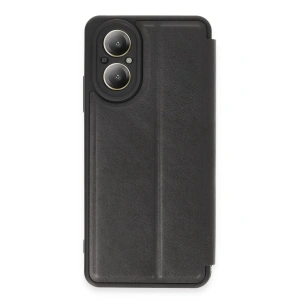 Newface Realme 12 Lite Kılıf Flip Cover - Siyah