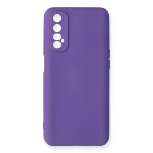 Newface Realme 7 Kılıf Nano içi Kadife Silikon - Mor
