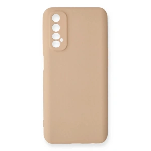 Newface Realme 7 Kılıf Nano içi Kadife Silikon - Pudra