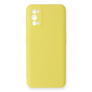 Newface Realme 7 Pro Kılıf Nano içi Kadife Silikon - Sarı