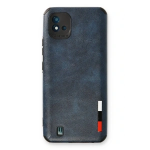 Newface Realme C11 2021 Kılıf Loop Deri Silikon - Lacivert