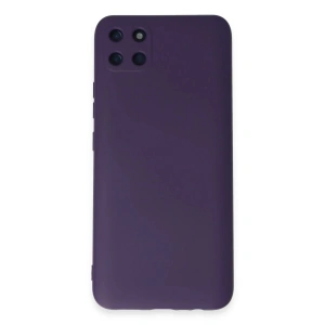 Newface Realme C11 Kılıf Nano içi Kadife Silikon - Mor
