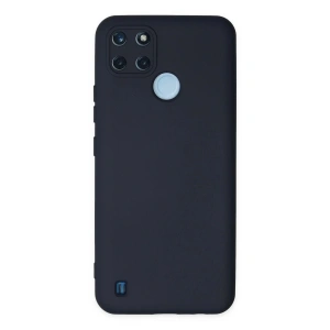 Newface Realme C25Y Kılıf Nano içi Kadife Silikon - Lacivert