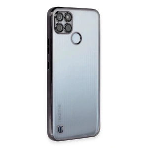 Newface Realme C25Y Kılıf Razer Lensli Silikon - Siyah