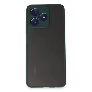 Newface Realme C53 Kılıf Montreal Silikon Kapak - Yeşil