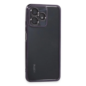 Newface Realme C53 Kılıf Razer Lensli Silikon - Mor