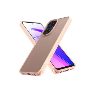 Newface Realme C55 Kılıf Elegant Kapak - Pudra