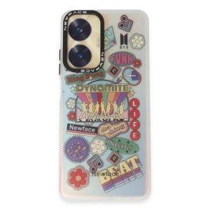 Newface Realme C55 Kılıf Estoril Desenli Kapak - Estoril - 14