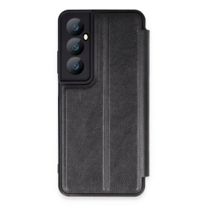Newface Realme C65 Kılıf Flip Cover - Siyah