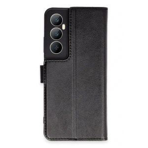 Newface Realme C65 Kılıf Trend S Plus Kapaklı Kılıf - Siyah