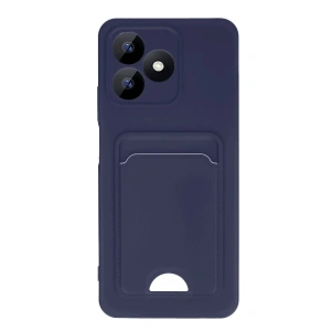 Newface Realme Note 50 4G Kılıf Kelvin Kartvizitli Silikon - Lacivert