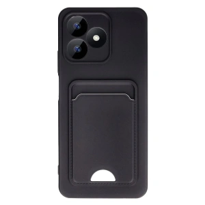 Newface Realme Note 50 4G Kılıf Kelvin Kartvizitli Silikon - Siyah