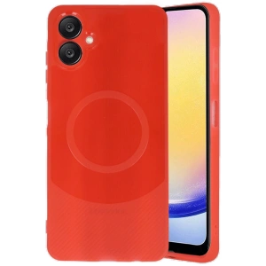 Newface Samsung A06 Kılıf Maya Karbon Kapak - Kırmızı