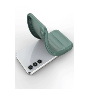 Newface Samsung A56 Kılıf Optimum Silikon - Koyu Yeşil