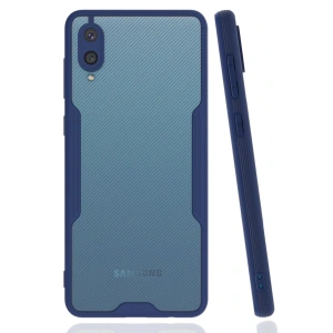 Newface Samsung Galaxy A02 Kılıf Platin Silikon - Lacivert