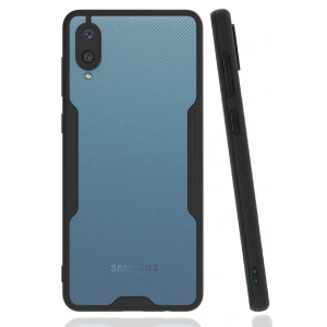 Newface Samsung Galaxy A02 Kılıf Platin Silikon - Siyah
