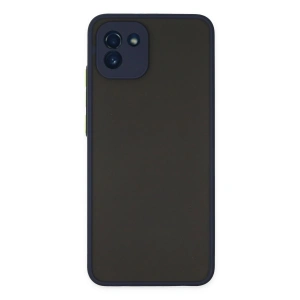 Newface Samsung Galaxy A03 Kılıf Montreal Silikon Kapak - Lacivert