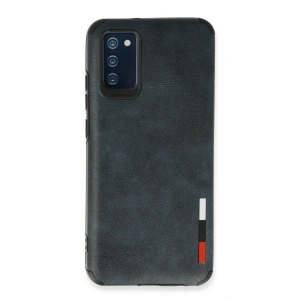Newface Samsung Galaxy A03S Kılıf Loop Deri Silikon - Lacivert