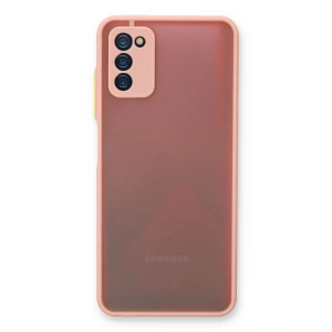Newface Samsung Galaxy A03S Kılıf Montreal Silikon Kapak - Pembe