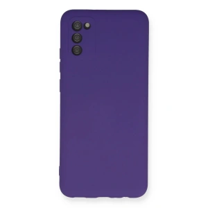 Newface Samsung Galaxy A03S Kılıf Nano içi Kadife Silikon - Mor