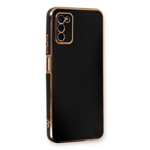 Newface Samsung Galaxy A03S Kılıf Volet Silikon - Siyah