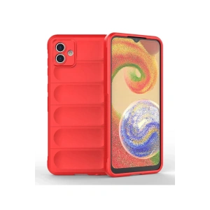 Newface Samsung Galaxy A04 Kılıf Optimum Silikon - Kırmızı
