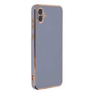 Newface Samsung Galaxy A04 Kılıf Volet Silikon - Mavi