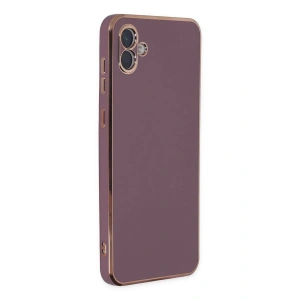 Newface Samsung Galaxy A04 Kılıf Volet Silikon - Mor