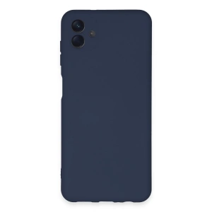 Newface Samsung Galaxy A04E Kılıf Nano içi Kadife Silikon - Lacivert