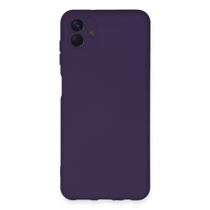Newface Samsung Galaxy A04E Kılıf Nano içi Kadife Silikon - Mor