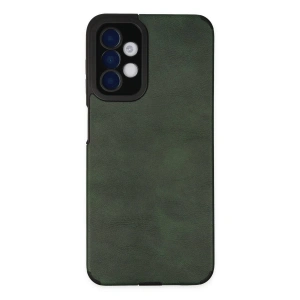 Newface Samsung Galaxy A04S Kılıf Loop Deri Silikon - Yeşil