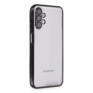 Newface Samsung Galaxy A04S Kılıf Razer Lensli Silikon - Siyah