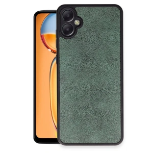 Newface Samsung Galaxy A05 Kılıf Aras Deri Kapak - Koyu Yeşil